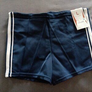 NWT SWIMSHORT (BOXER STYLE) ASIAN SIZE LARGE NAVY BLUE